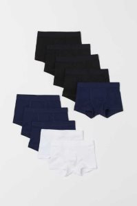 H&M 10-pack Boxer Kurze Hose Kinder Türkis Grau | LGJ-623819