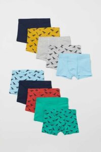 H&M 10-pack Boxer Kurze Hose Kinder Weiß | EQI-450798