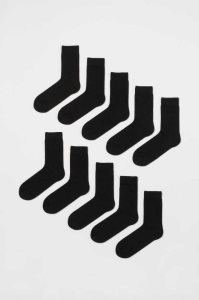 H&M 10-pack Socken Herren Schwarz | VPD-925806