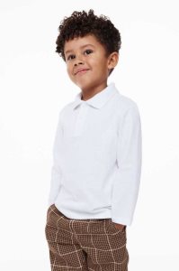 H&M 2-pack Baumwoll Polo Shirts Jersey Kinder Navy Blau Weiß | IWX-920813