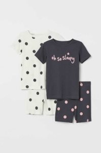 H&M 2-pack Baumwoll Pyjama-paket Kinder Hellrosa | UON-503187