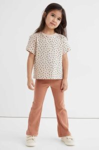 H&M 2-pack Flared Leggings Kinder Dunkelgrau Dunkelbeige | VQW-472593