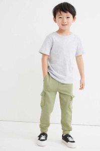 H&M 2-pack Jogginghose Kinder Khaki Grün Grau | CWN-782314