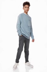 H&M 2-pack Kompfort Stretch Relaxed Fit Jeans Kinder Blau Grau Blau | BID-740261