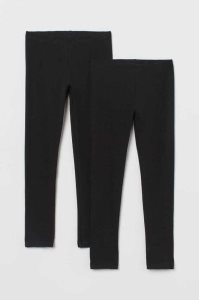 H&M 2-pack Leggings Kinder Schwarz | QRJ-752846