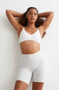 H&M 2-pack Light Shaping Bikers Kurze Hose Damen Grau Beige | OWZ-981502