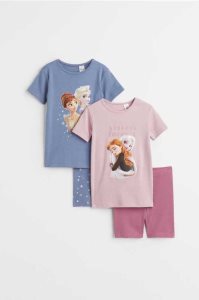 H&M 2-pack Printed Pyjama-paket Kinder Blau | AWC-234860
