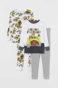 H&M 2-pack Printed Pyjama-paket Kinder Blau | TGI-073426