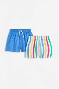 H&M 2-pack Shorts Bademode Kinder Blau | XIZ-168490