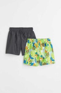 H&M 2-pack Shorts Bademode Kinder Dunkelblau | TGO-615843