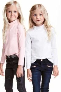 H&M 2-pack Turtleneck Oberteile Kinder Rosa Beige | ZES-732061