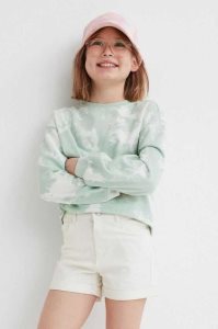 H&M 2-pack Twill Kurze Hose Kinder Helllila Khaki Grün | YSQ-570231