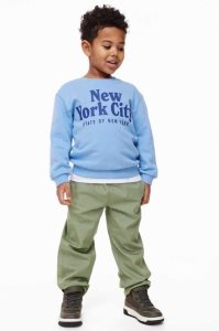 H&M 2-piece Baumwoll Einteiler Kinder Khaki Grün | SXE-681295