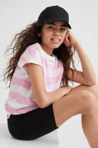 H&M 2-piece Baumwoll Einteiler Kinder Rosa Weiß | VKT-912586