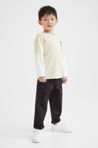 H&M 2-piece Baumwoll Einteiler Kinder Schwarz | BYF-921847