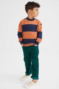 H&M 2-piece Baumwoll Shirt and Pants Einteiler Kinder Dunkelgrün | LIU-439857