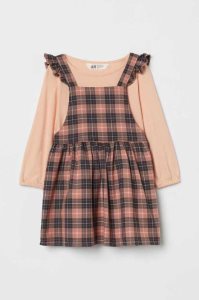 H&M 2-piece Einteiler Kinder Schwarz Weiß | PDU-978162