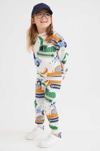 H&M 2-piece Patterned Sweatshirt Einteiler Kinder Schwarz | SYG-145670