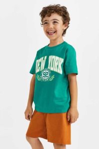 H&M 2-piece Printed Baumwoll Jersey Einteiler Kinder Grün | HAE-630589