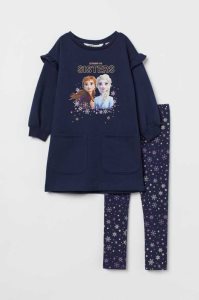 H&M 2-piece Printed Einteiler Kinder Rosa | QPV-143790
