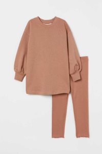 H&M 2-piece Sweatshirt Einteiler Kinder Dunkelgrün | IYL-598630