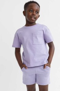 H&M 2-piece T-shirt and Shorts Einteiler Kinder Grün | QBR-891032