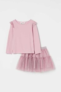 H&M 2-piece Tulle Einteiler Kinder Hellgrün | XDP-493862