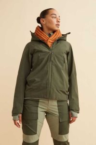 H&M 3-layer in StormMove Jacke Damen Dunkelkhaki Grün | HKD-306541