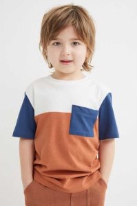 H&M 3-pack Baumwoll Hemd Kinder Hellblau Grün Beige Weiß | FUC-160548