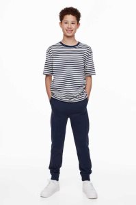 H&M 3-pack Baumwoll Joggers Jersey Kinder Navy Blau Hellgrau Dunkelgrau | WKU-268317