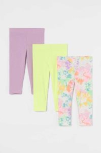 H&M 3-pack Capri Leggings Kinder Hellorange | SDZ-270619
