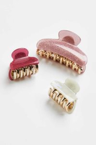 H&M 3-pack Hair Claws Ausrüstungen Damen Beige Rosa Hellbeige | PKF-457129