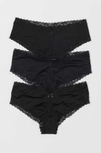 H&M 3-pack Hipster Briefs Unterwäsche Damen Helllila Rosa | HRS-760418