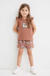 H&M 3-pack Jersey Kurze Hose Kinder Hellgrün | QTJ-568970