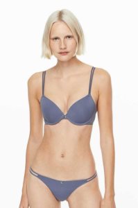 H&M 3-pack Jersey Tanga Briefs Unterwäsche Damen Schwarz Hellbeige Blau | ZBC-574819