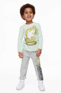 H&M 3-pack Jogginghose Kinder Hellgrün | NIX-370514