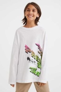 H&M 3-pack Long-sleeved Printed Hemd Kinder Schwarz Grün | ITW-502197