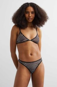 H&M 3-pack Mesh Tanga Briefs Unterwäsche Damen Schwarz | XPA-724591