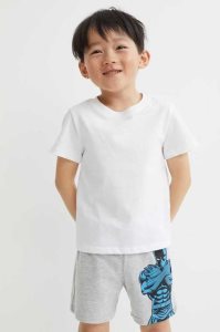 H&M 3-pack Printed Jersey Kurze Hose Kinder Schwarz | QRX-874930