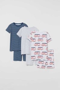 H&M 3-pack Pyjama-paket Kinder Hellgrün | OUX-082946