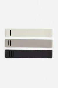 H&M 3-pack Resistance Bands Ausrüstungen Damen Weiß Grau Braun Schwarz | PQE-961472