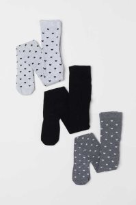 H&M 3-pack Strumpfhose Kinder Hellgrau | UQV-185932