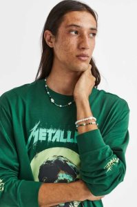 H&M 3-pack and Bracelets Ketten Herren Grün Türkis | JZC-698021