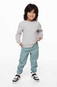 H&M 3-pack twill Jogginghose Kinder Blau Helltürkis | HMD-964217