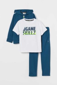 H&M 3-piece Set Sportbekleidung Kinder Grün | WRJ-380764