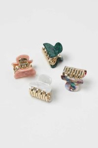 H&M 4-pack Hair Claws Ausrüstungen Damen Hellgrün | CXR-139208