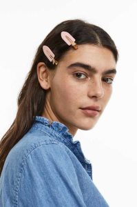 H&M 4-pack Hair Clips Ausrüstungen Damen Beige Gold | OSQ-947652