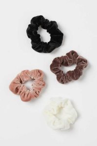 H&M 4-pack Scrunchies Ausrüstungen Damen Hellbeige Weiß | BPO-629130