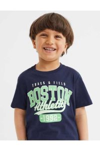 H&M 5-pack Baumwoll Hemd Kinder Dunkelblau Braun | UFZ-815409