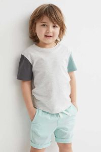 H&M 5-pack Baumwoll Kurze Hose Kinder Orange Navy Blau Türkis | NPA-532760